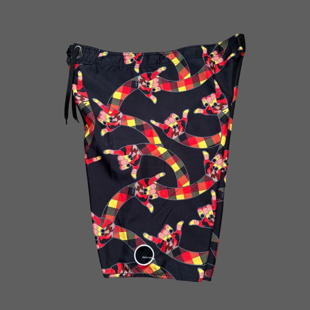 Rhythm 23" Shaka Long Boardshorts Size 36 GUC - Picture 6 of 8
